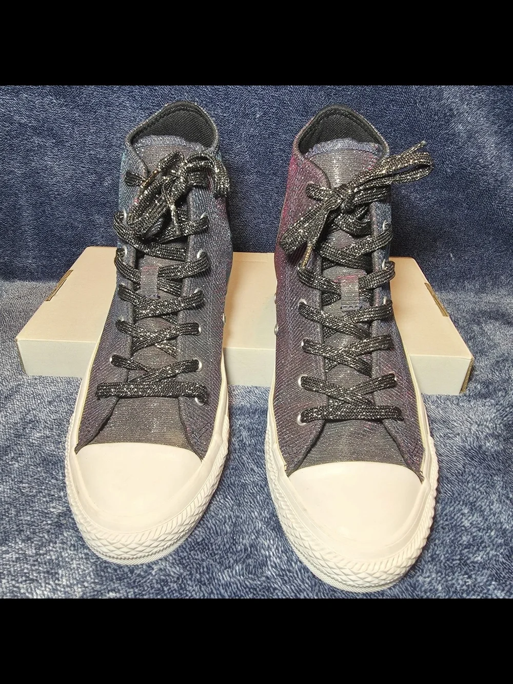 Converse Women's Chuck Taylor All Star Starware High "Laser Black" - Picture 3 of 7
